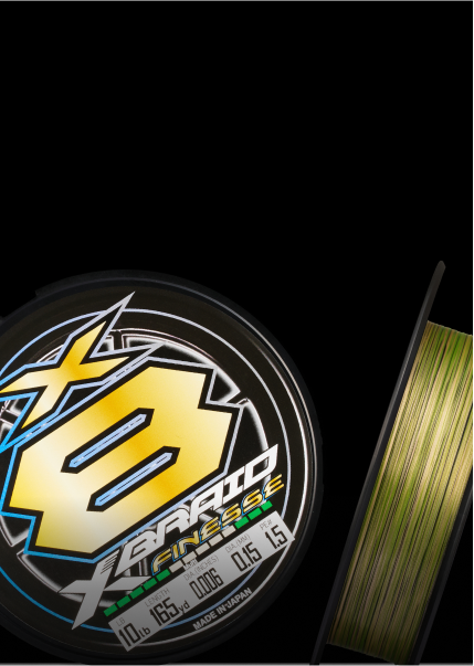 finesse fishing with braided line XBRAID Finesse X8